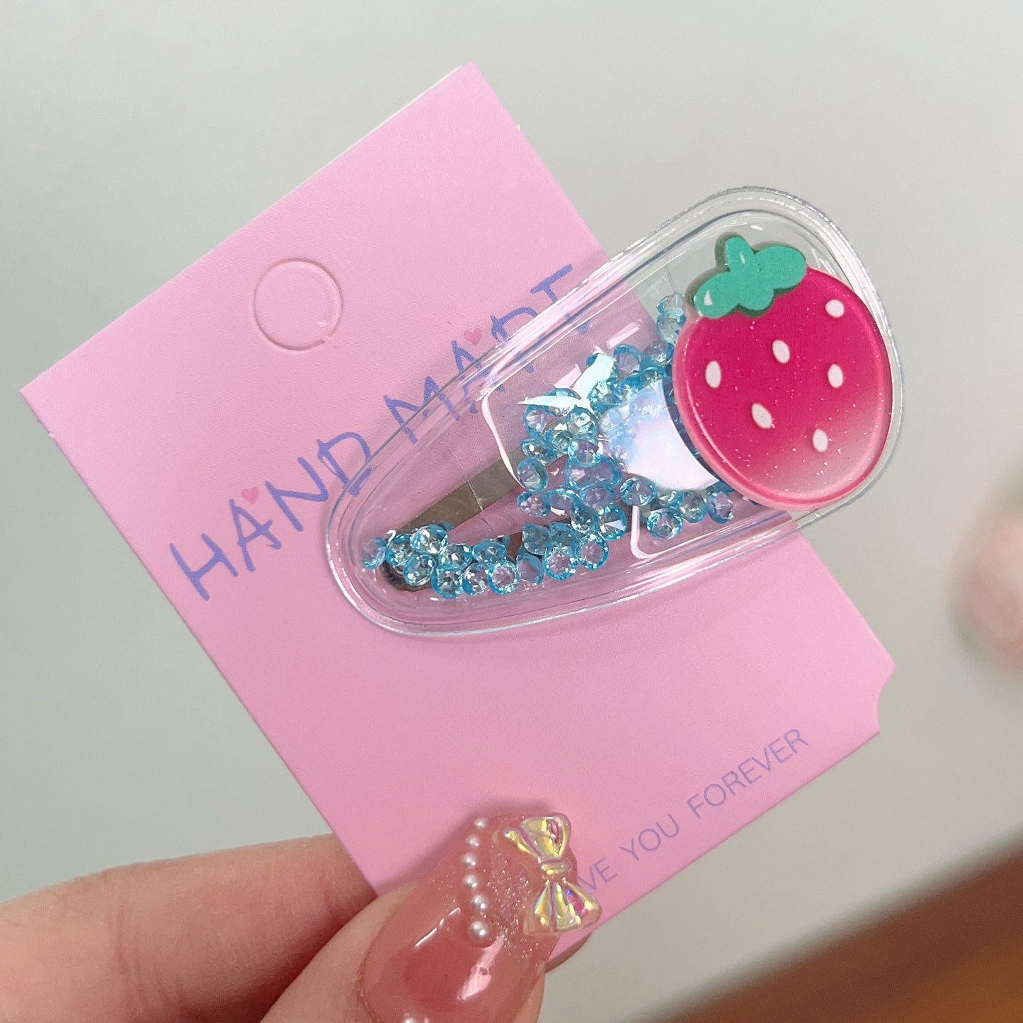 Colorful Transparent Kids Hair Clip Glitter Hairpin Cute Side Clip Girl Hair Accessory