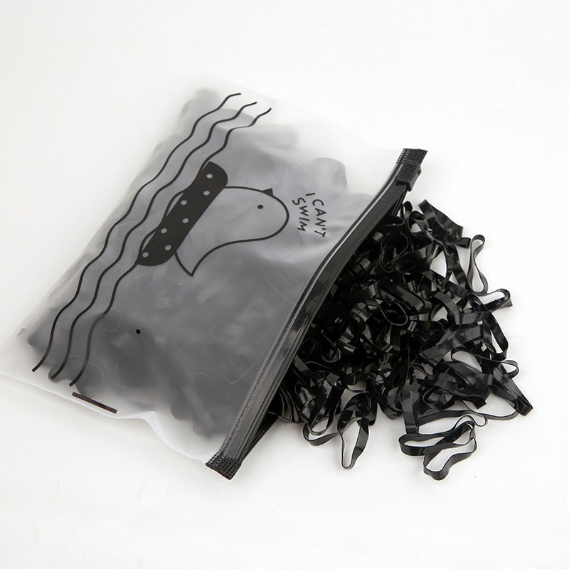 Black Elastic Band High Elasticity Elastic Band Headband Hair Tie