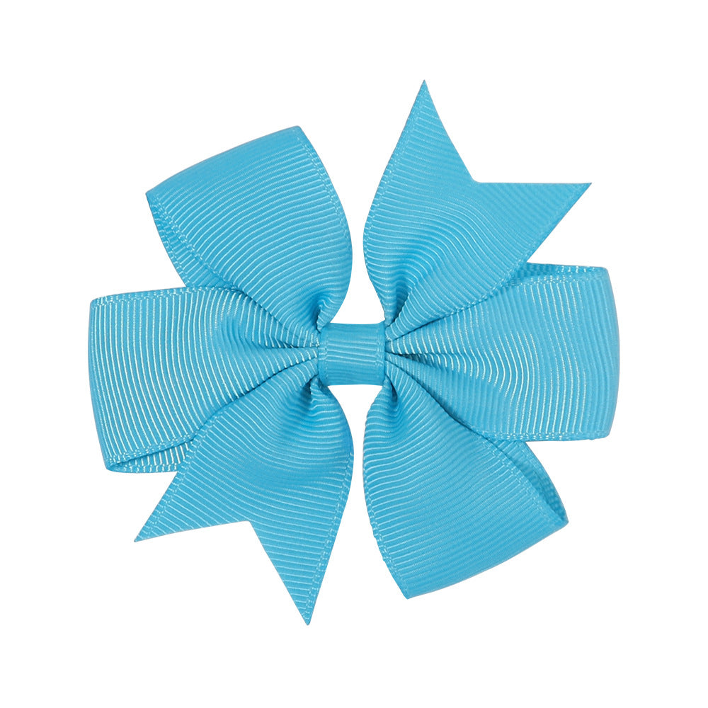 Handmade V Bow Hair Clip Hair Accessory Kids Head Accessory 564