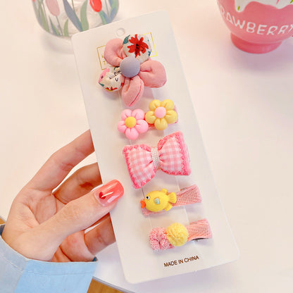 Kids Hair Clip Hairpin Cute Girl Head Accessory BB Flyaway Hair Bangs Clip