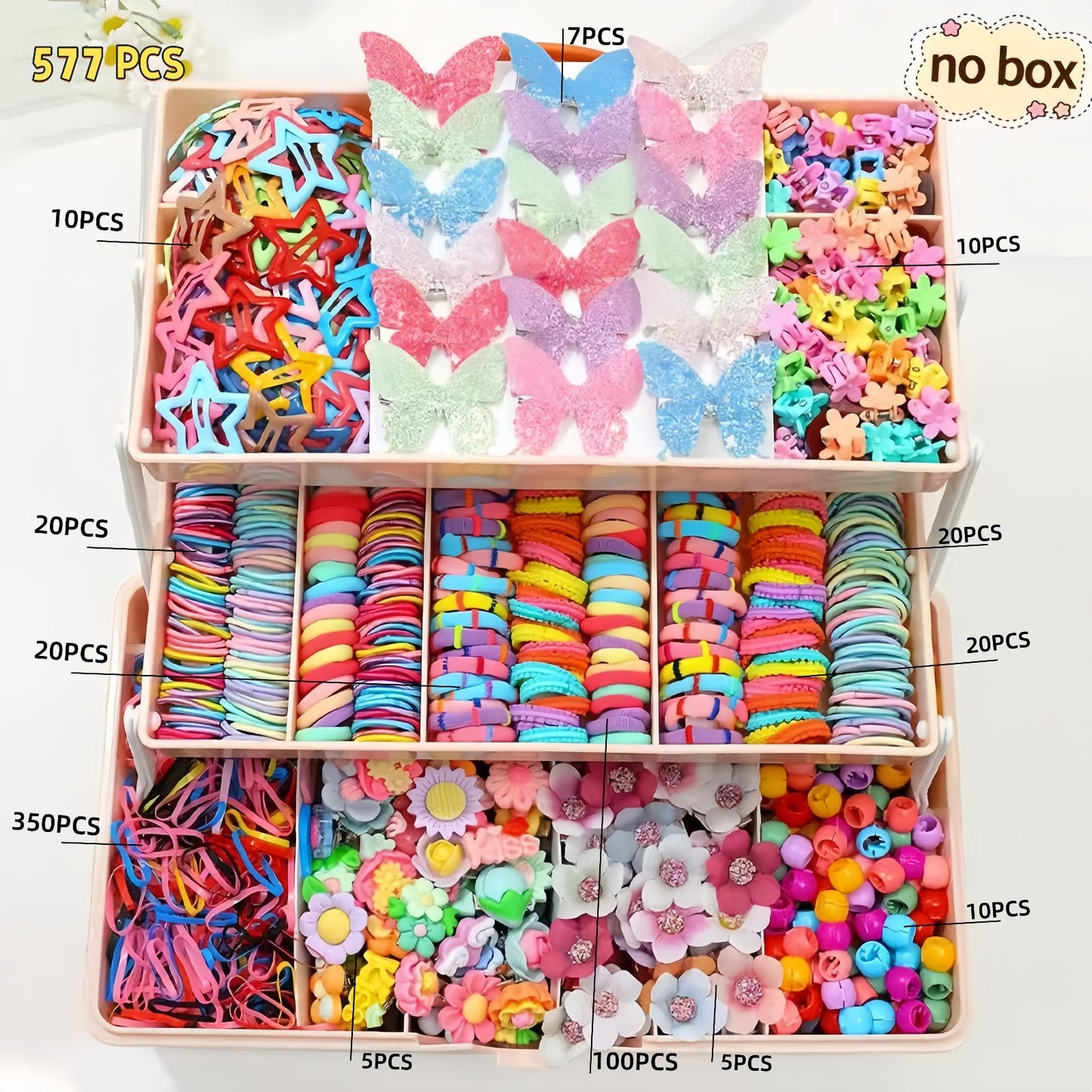 Kids Hair Clip Hair Tie Hair Clip Head Accessory Set Elastic Band Hair Accessory Set