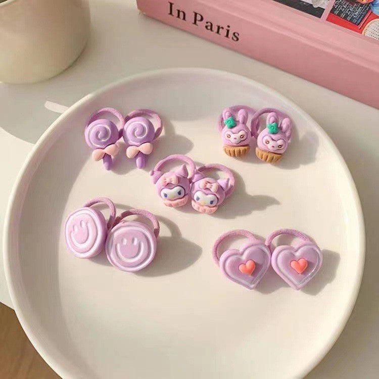 Kids Hair Tie Elastic Band Gentle on Hair Cute Headband Hair Accessory Hair Accessory 1-3