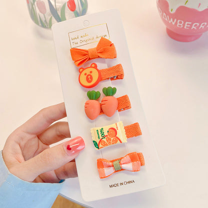 Kids Hair Clip Hairpin Cute Girl Head Accessory BB Flyaway Hair Bangs Clip