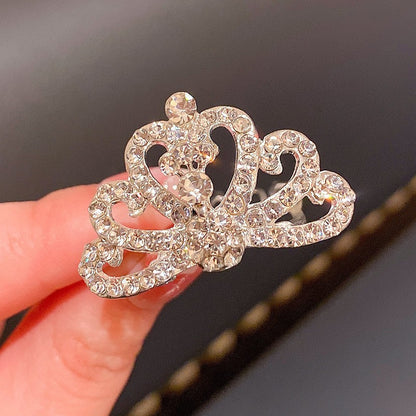 Kids Heart Hair Accessory Crystal Pearl