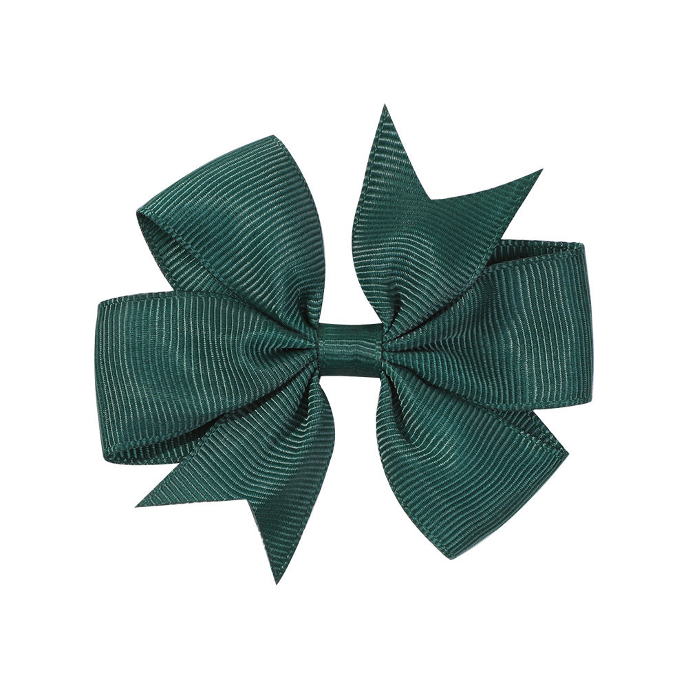 Handmade V Bow Hair Clip Hair Accessory Kids Head Accessory 564