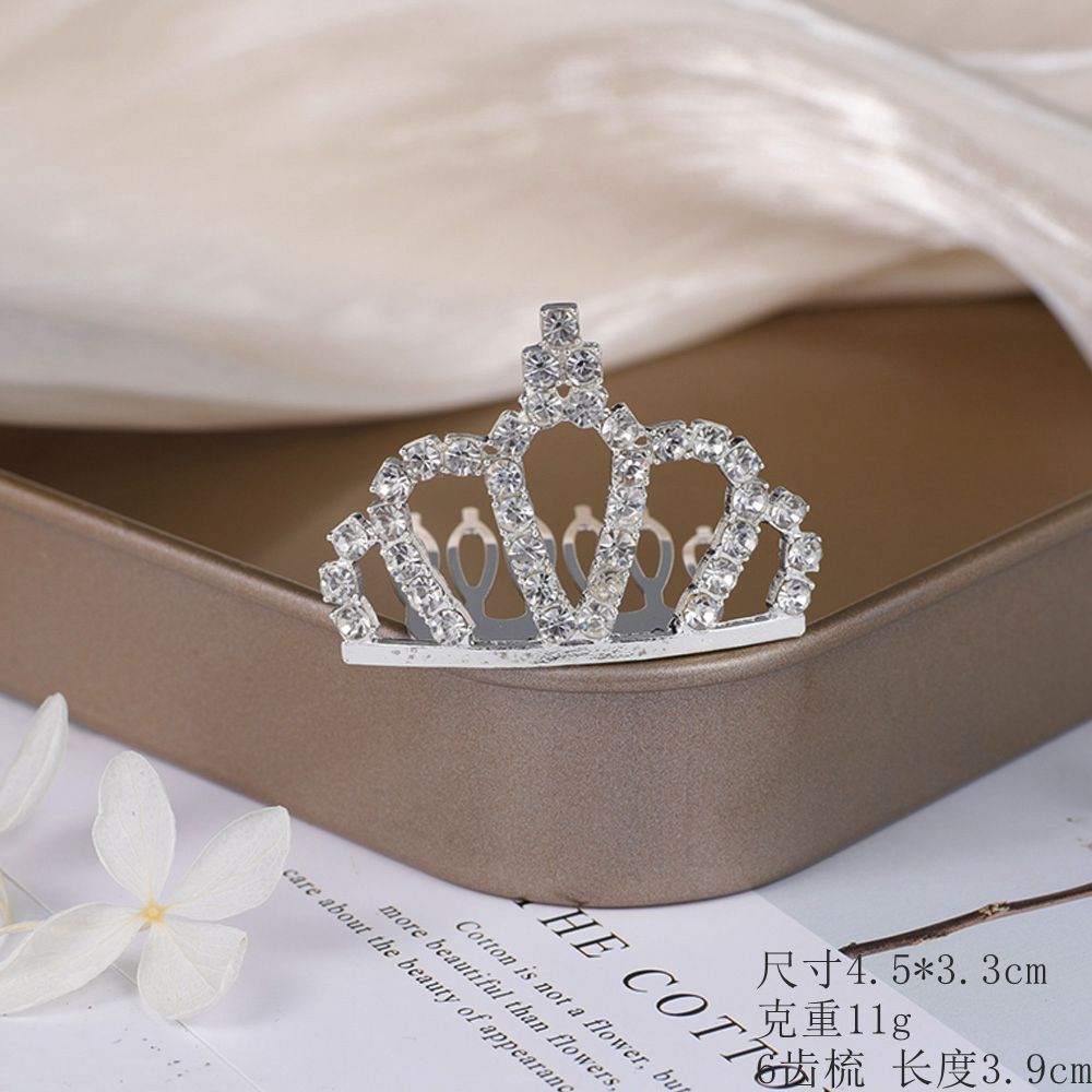 Kids Heart Hair Accessory Crystal Pearl