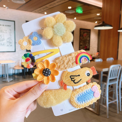 Kids Hair Clip Hairpin Cute Girl Head Accessory BB Flyaway Hair Bangs Clip