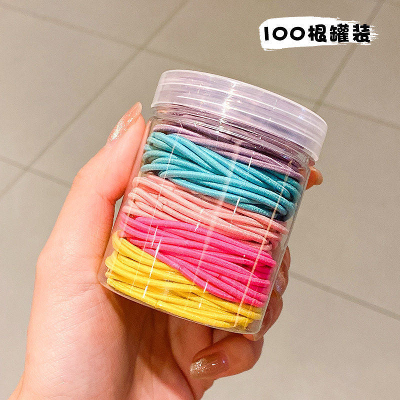 Kids Hair Tie Elastic Band Nylon Colorful Hair Accessory