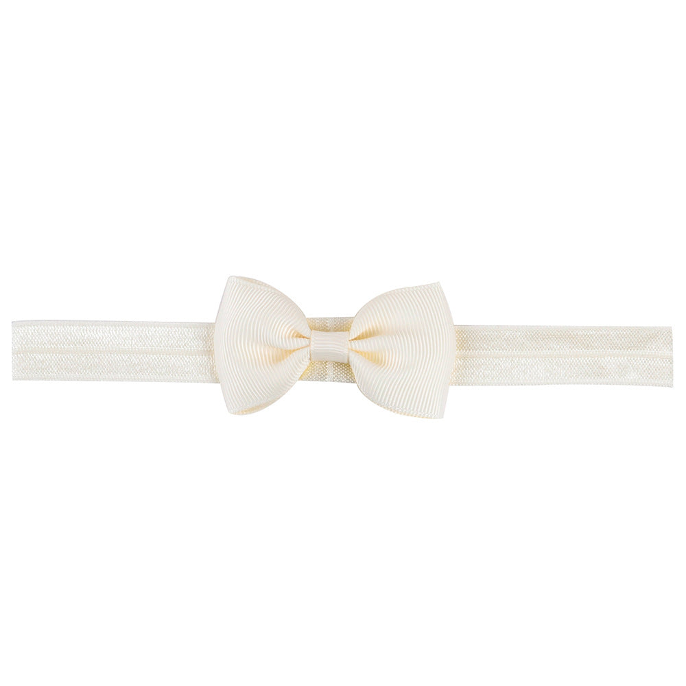644 Kids Bow Hair Band Small Bow Elastic Headband