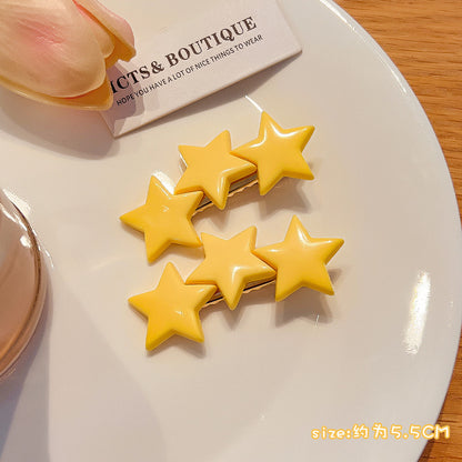 Bangs Clip Kids Flyaway Hair Head Accessory Cute Star
