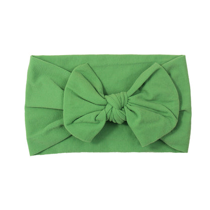 Handmade Kids Hair Band Nylon Baby Bow Invisible Headband