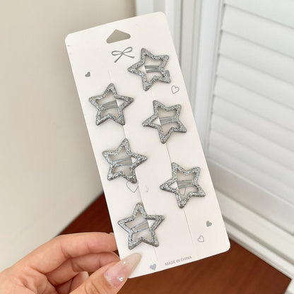 Bangs Clip Kids Flyaway Hair Head Accessory Cute Star