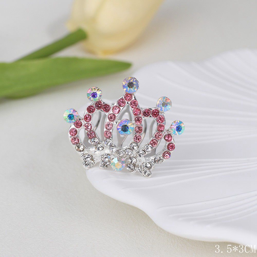 Kids Heart Hair Accessory Crystal Pearl