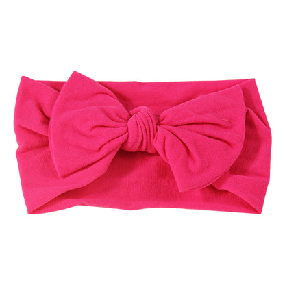 Handmade Kids Hair Band Nylon Baby Bow Invisible Headband