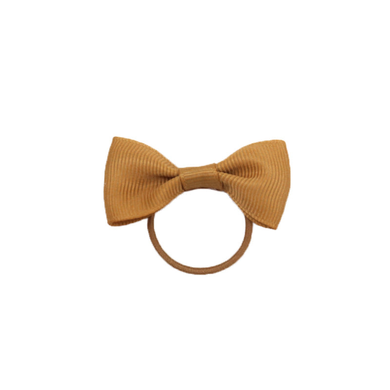 2 Bow Hair Tie Girl Headband Hair Tie Elastic Band
