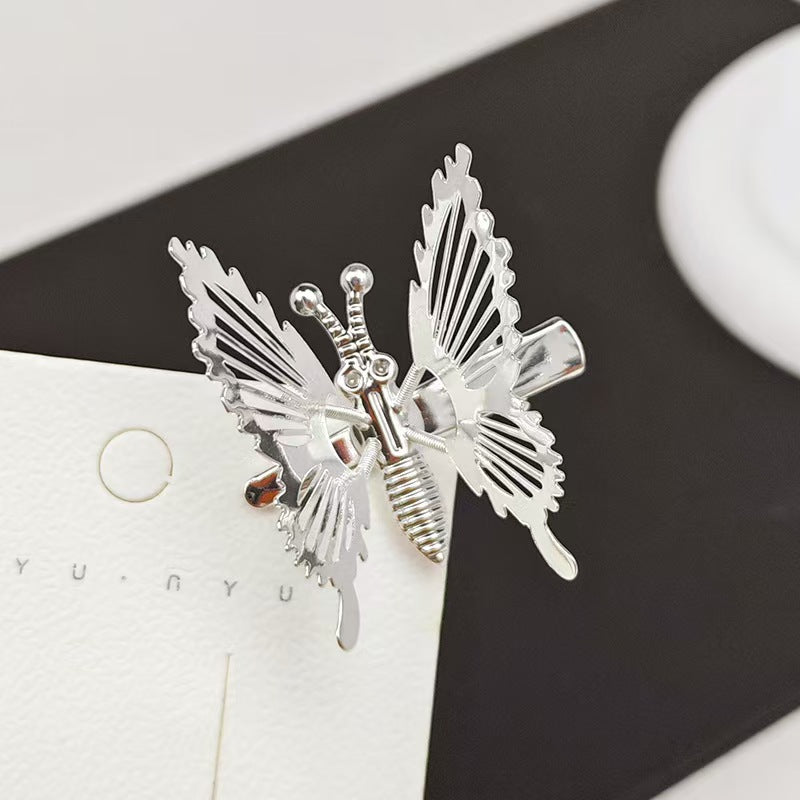 Kids Hair Clip Hair Clip Retro Light Luxury Crystal Hairpin Bow