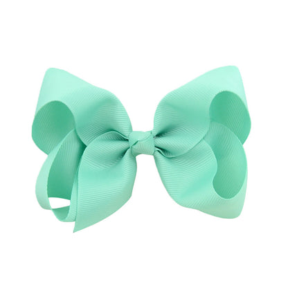 Kids Hair Clip Bow Head Accessory 4 Side Clip