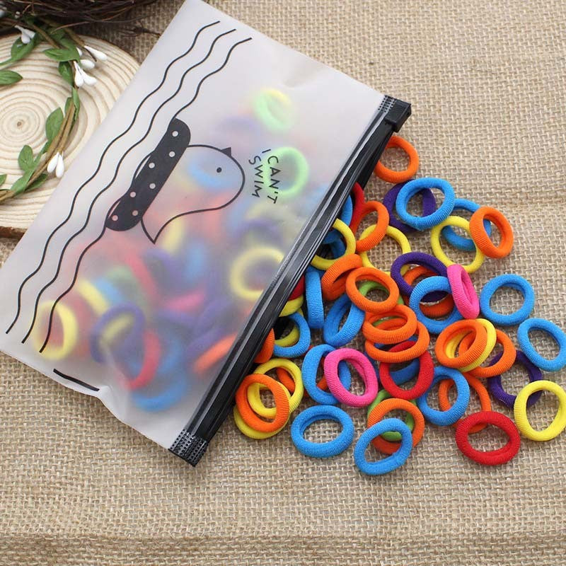 Kids Hair Tie Elastic Band Nylon Colorful Hair Accessory
