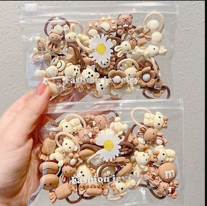 Small Kids Elastic Band High Elasticity Hair Tie Cartoon Hair Tie