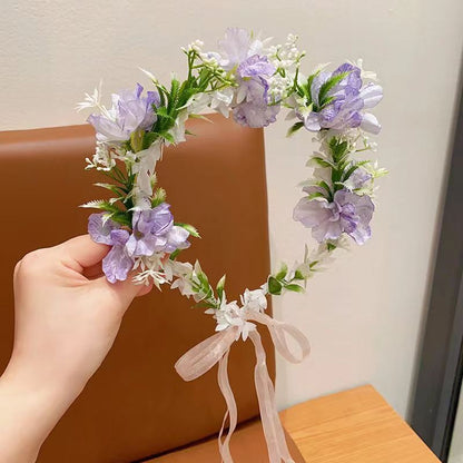 Kids Hair Accessory Girl Flower Pearl Head Accessory