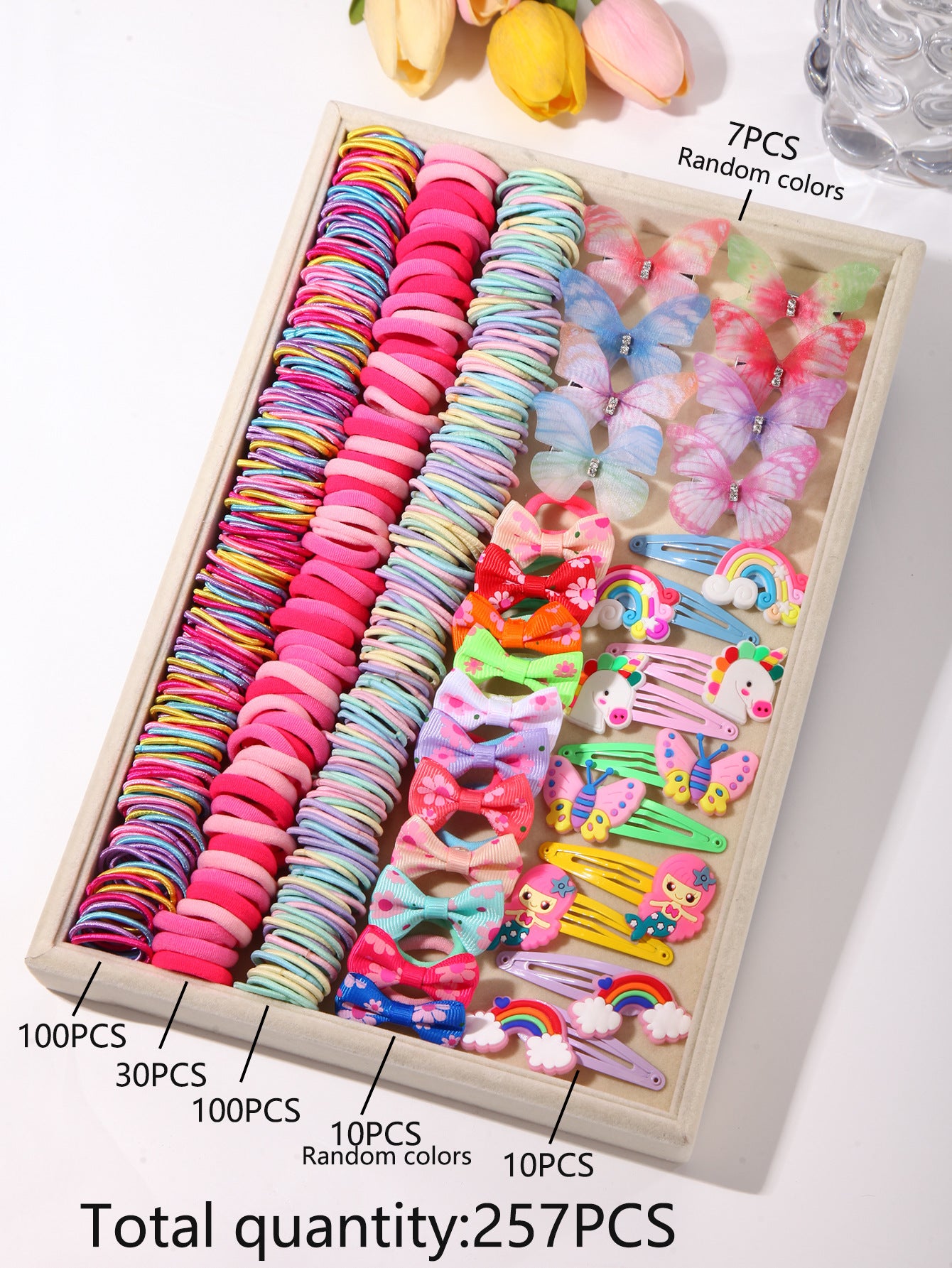 Kids Head Accessory Hair Clip Hairpin Set Hair Tie Girl Side Clip Hair Accessory Hair Tie