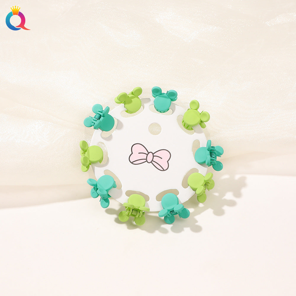 Mini Hair Clip Kids Hair Clip Colorful Braiding Bangs Flyaway Hair Hair Accessory