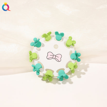 Mini Hair Clip Kids Hair Clip Colorful Braiding Bangs Flyaway Hair Hair Accessory