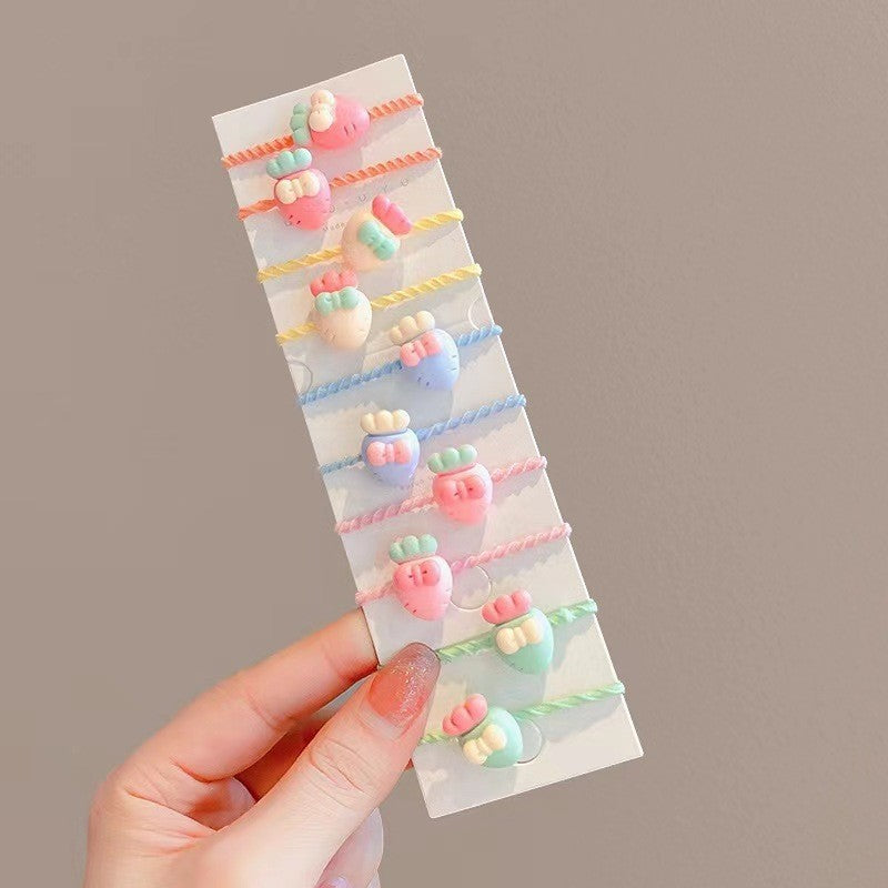 Kids Hair Tie Elastic Band Gentle on Hair Cute Headband Hair Accessory Hair Accessory 1-3
