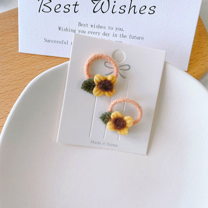 Kids Headband Flower Star Hair Tie High Elasticity Gentle on Hair Elastic Band Hair Tie