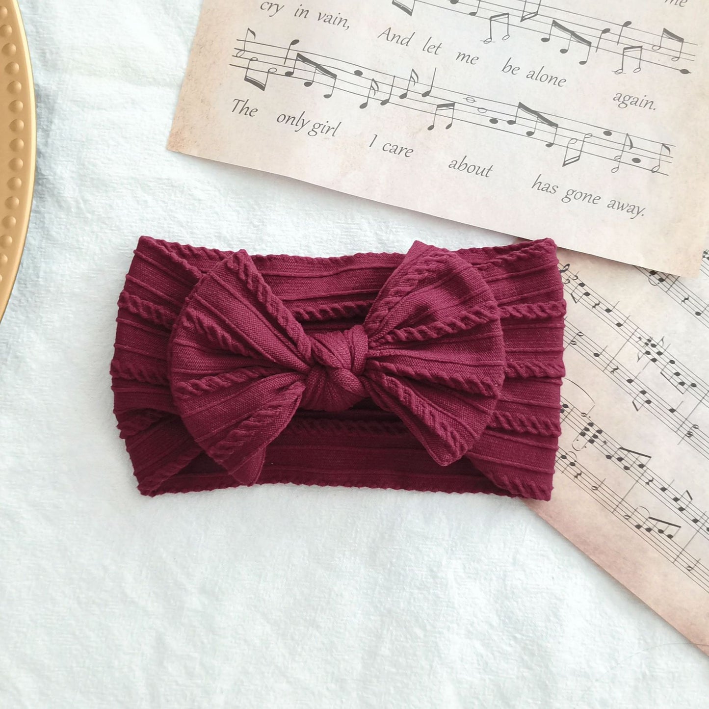 Elastic Nylon Hair Band Bow Baby Head Accessory Hair Accessory