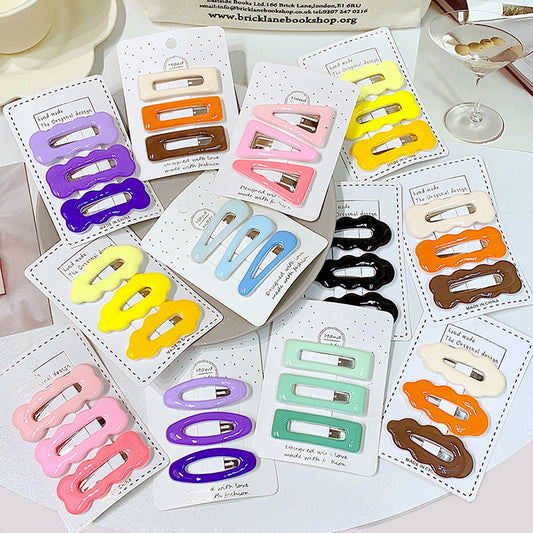 Hair Clip Side Bangs Hair Clip Heart BB Clip Kids Hairpin Head Accessory