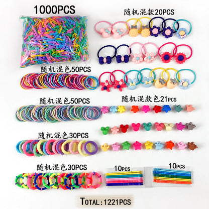 Kids Head Accessory Hair Clip Hairpin Set Hair Tie Girl Side Clip Hair Accessory Hair Tie