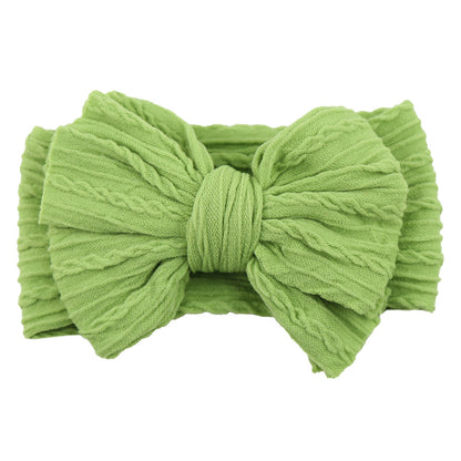 Kids Hair Band Baby Nylon Elastic Headband Bow Hair Accessory