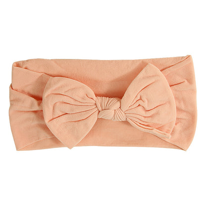 Handmade Kids Hair Band Nylon Baby Bow Invisible Headband
