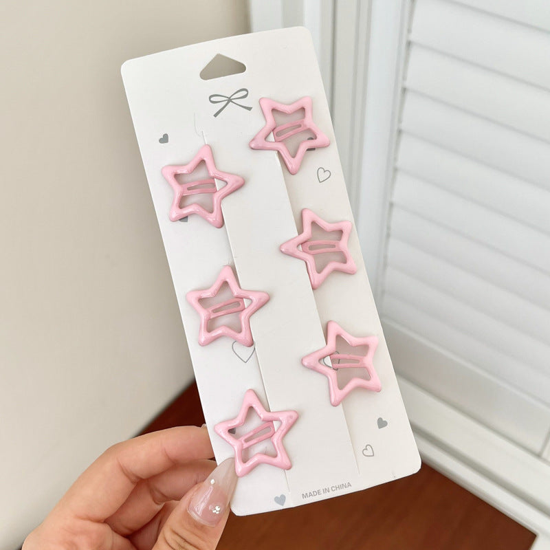 Bangs Clip Kids Flyaway Hair Head Accessory Cute Star