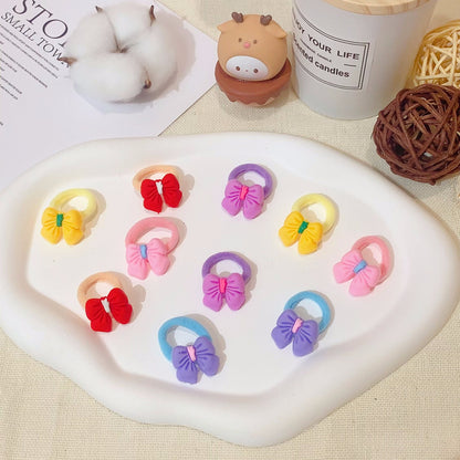 Kids Hair Tie Cute Hair Tie High Elasticity Gentle on Hair Elastic Band Towel Ring Hair Tie Kids
