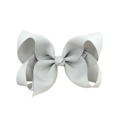 Kids Hair Clip Bow Head Accessory 4 Side Clip