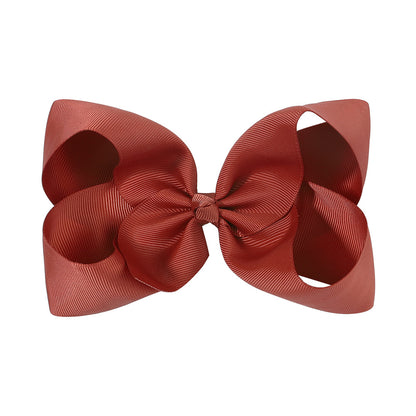 6 Kids Bow Hair Clip Head Accessory 588