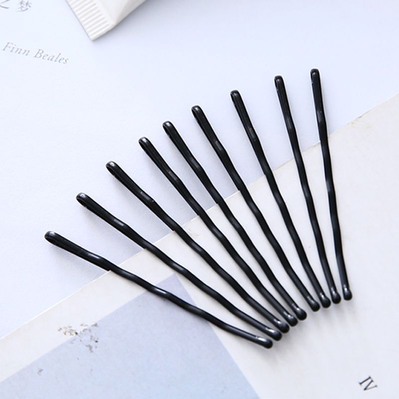 Minimalist Black Barrette Flyaway Hair Hair Clip Side Clip Forehead Bangs Hairpin Hair Accessory Kids Head Accessory