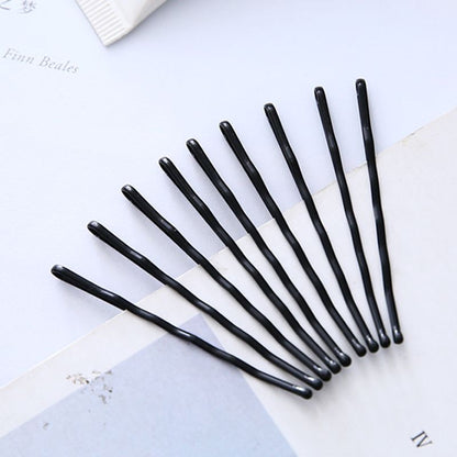 Minimalist Black Barrette Flyaway Hair Hair Clip Side Clip Forehead Bangs Hairpin Hair Accessory Kids Head Accessory