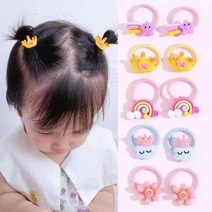Small Kids Elastic Band High Elasticity Hair Tie Cartoon Hair Tie