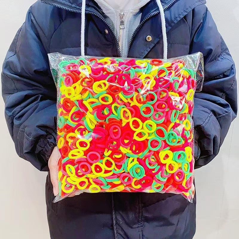 Kids Hair Tie Elastic Band Nylon Colorful Hair Accessory