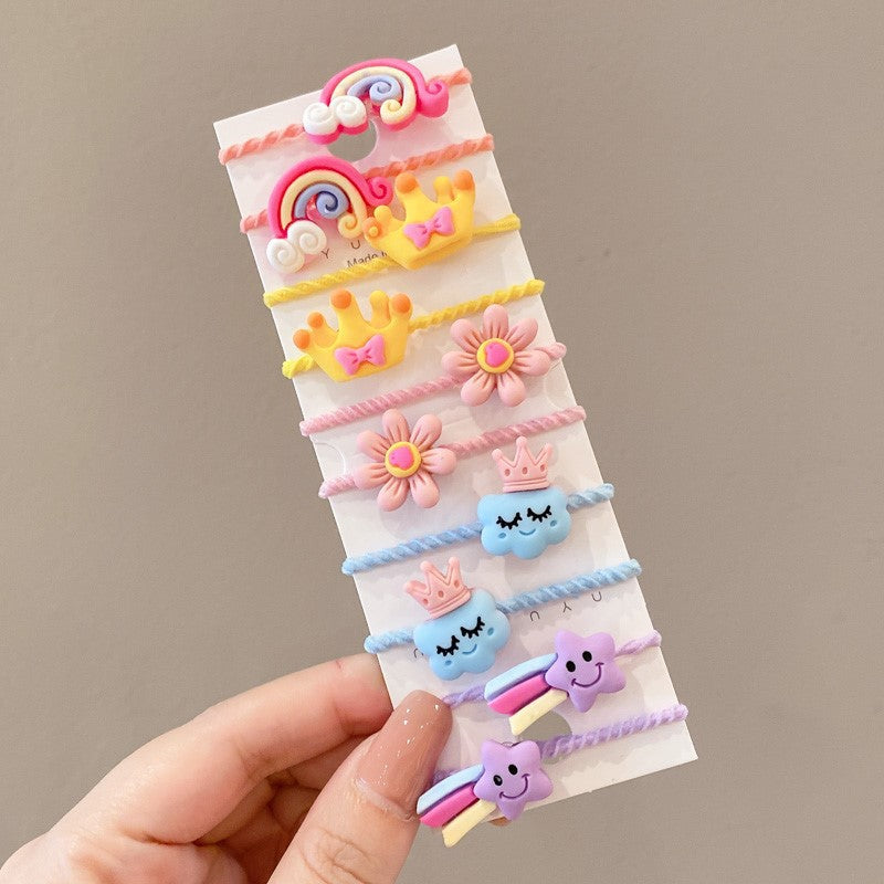 Kids Hair Accessory Cute Headband Elastic Band Hair Tie Hair Tie