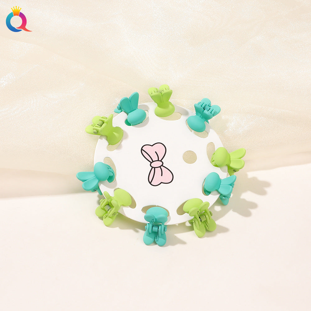 Mini Hair Clip Kids Hair Clip Colorful Braiding Bangs Flyaway Hair Hair Accessory