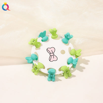 Mini Hair Clip Kids Hair Clip Colorful Braiding Bangs Flyaway Hair Hair Accessory