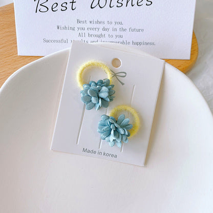 Kids Headband Flower Star Hair Tie High Elasticity Gentle on Hair Elastic Band Hair Tie