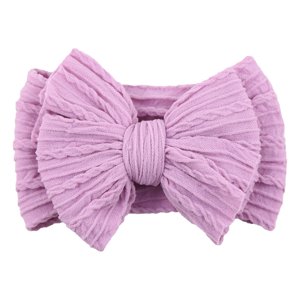 Kids Hair Band Baby Nylon Elastic Headband Bow Hair Accessory