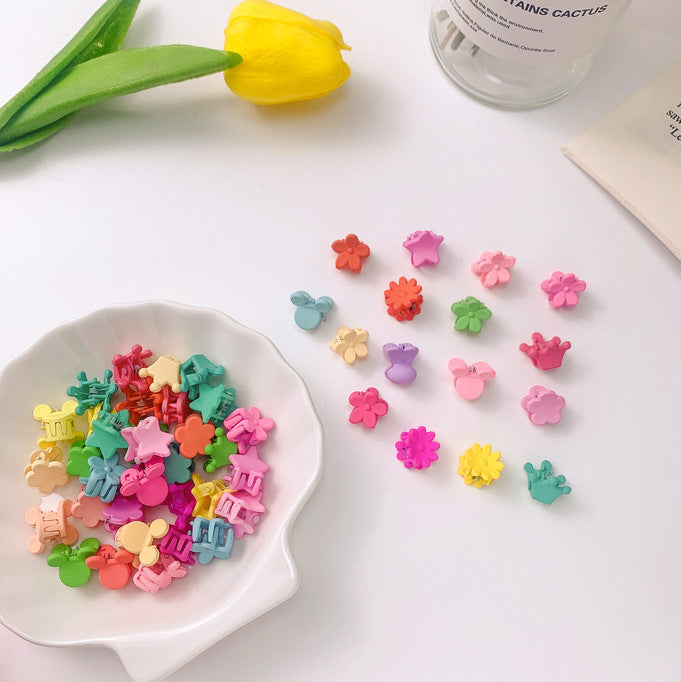 Kids Hair Clip Flower Plastic Cartoon Hairpin Hair Accessory