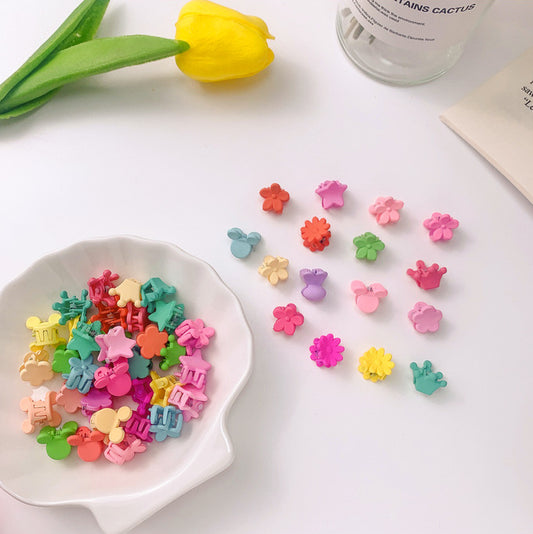 Kids Hair Clip Flower Plastic Cartoon Hairpin Hair Accessory