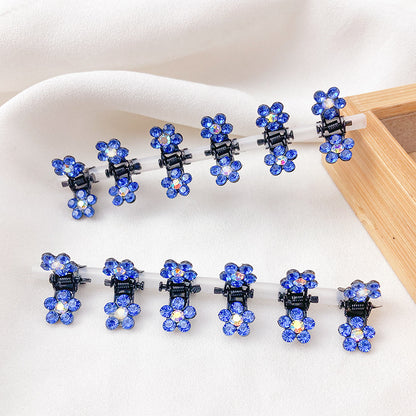 Kids Mini Hair Clip Flyaway Hair Crystal Head Accessory Cute Hairpin Hair Clip